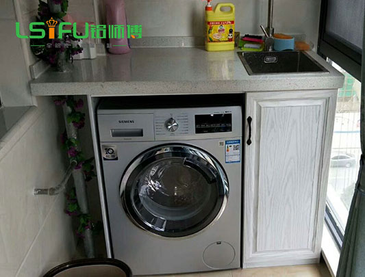 落地式全鋁洗衣機浴室柜定制設計效果圖