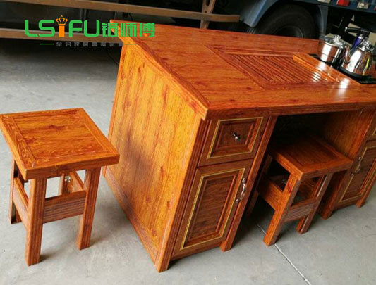 鋁師傅配套全鋁茶幾椅子效果圖