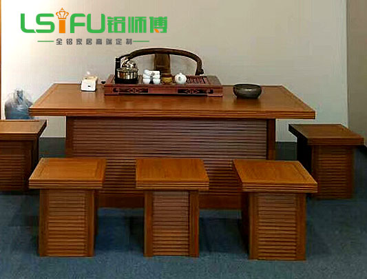 鋁師傅配套椅子全鋁茶幾裝修效果圖