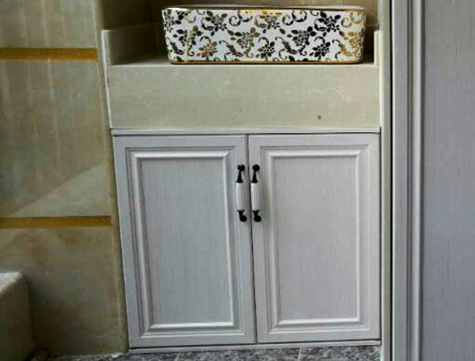 鋁師傅全鋁家居落地式浴室柜裝修效果圖