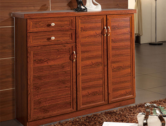 鋁師傅全鋁家居木紋鞋柜圖片