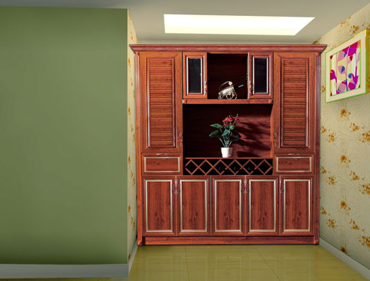 鋁師傅客廳定制全鋁酒柜裝修效果圖