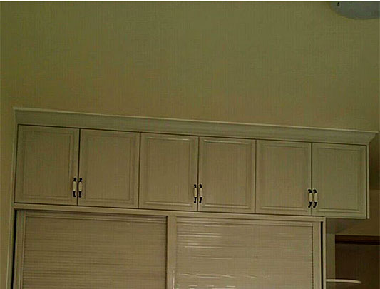 鋁師傅定做整體兩扇移門全鋁衣柜圖片