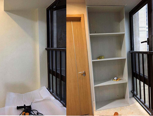 鋁師傅全鋁家居陽臺儲物置物柜圖片