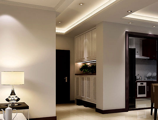 鋁師傅進門玄關全鋁鞋柜圖片