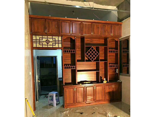家用全鋁儲物屏風酒柜定制裝修效果圖