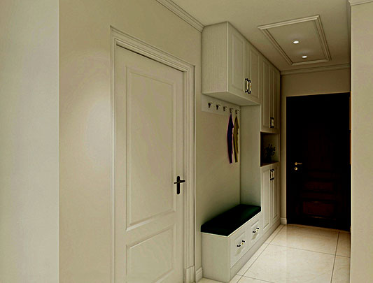 進門玄關全鋁鞋柜定制圖片